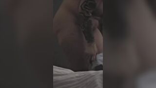 Step son pulled out his meat while step mom trying clothes