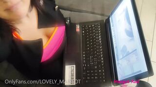 Horny Step Sister Caught Watching Porn. Immediately Rod In Mouth And Lots Of Jizz