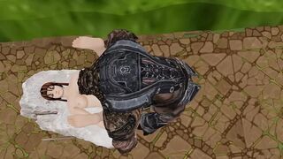 Monster hard Fucking with gigantic meat