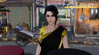 Animation desi ex-wife rammed by shopkeeper