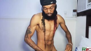 Ladygold Teases Strawberry and Got Nailed by His Gigantic Long Prick Massive Penis