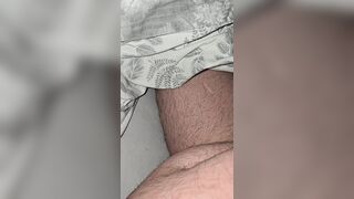 Ups step mom grabbed step son prick under his leg