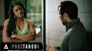 PURE TABOO Humiliated Cuck-old Rides Cheating Wifey’s Guy’s Stepsister Nicole Kitt To Get Even