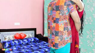 Kusum's tight cunt on the bed.